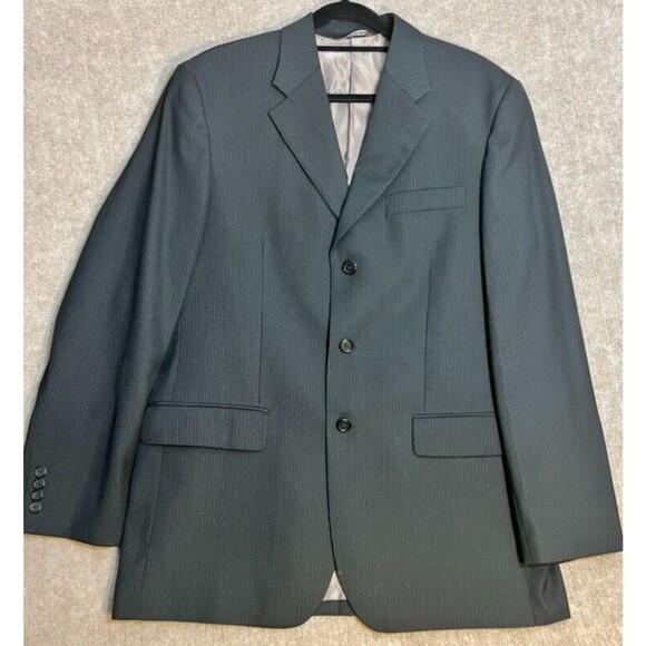 Perry Ellis Other - Perry Ellis Suit Jacket Men 44R Black three-button Single Vented Notched Collar